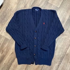 Vintage Ralph Lauren Cable Knit Cardigan